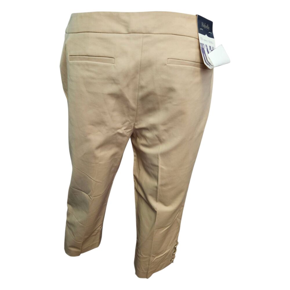 Rafaella Tan Capri Pants Womens Size 10 NEW TAGS - Picture 4 of 8